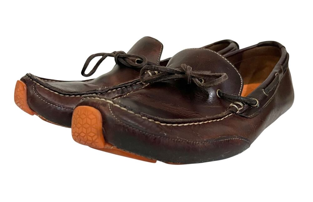 Cole Haan Driving Moc Mens Size 10.5 M Brown Leather Comfort Preppy Casual